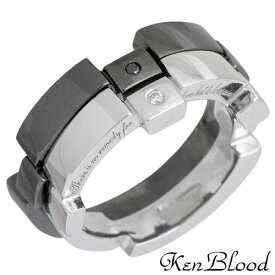 ケンブラッド KEN BLOOD レシプロカル ラブ シルバー ペア リング ダイヤモンド 指輪 アクセサリー 12～23号 シルバー925 スターリングシルバー KR-232SV-BK-P