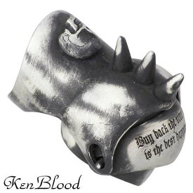ケンブラッド KEN BLOOD カーレッジ シルバー リング スカル 指輪 アクセサリー 15～23号 シルバー925 スターリングシルバー KR-239AtSV