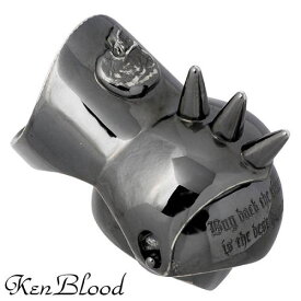 ケンブラッド KEN BLOOD カーレッジ シルバー リング ブラック スカル 指輪 アクセサリー 15～23号 シルバー925 スターリングシルバー KR-239BK