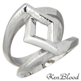 ケンブラッド KEN BLOOD クロス ローズ シルバー リングA ブラック 指輪 アクセサリー 15～25号 シルバー925 スターリングシルバー KR-245A-SV
