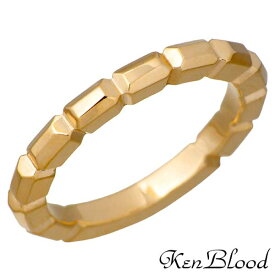 ケンブラッド KEN BLOOD バゲット シルバー リング ゴールド 指輪 アクセサリー 9～25号 シルバー925 スターリングシルバー KR-259GD