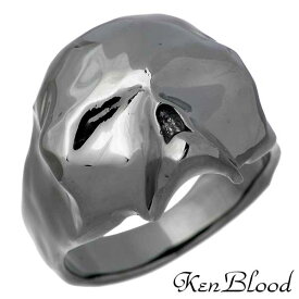 ケンブラッド KEN BLOOD スカル シルバー リング ブラック 指輪 アクセサリー ドクロ 15～27号 シルバー925 スターリングシルバー KR-260BK