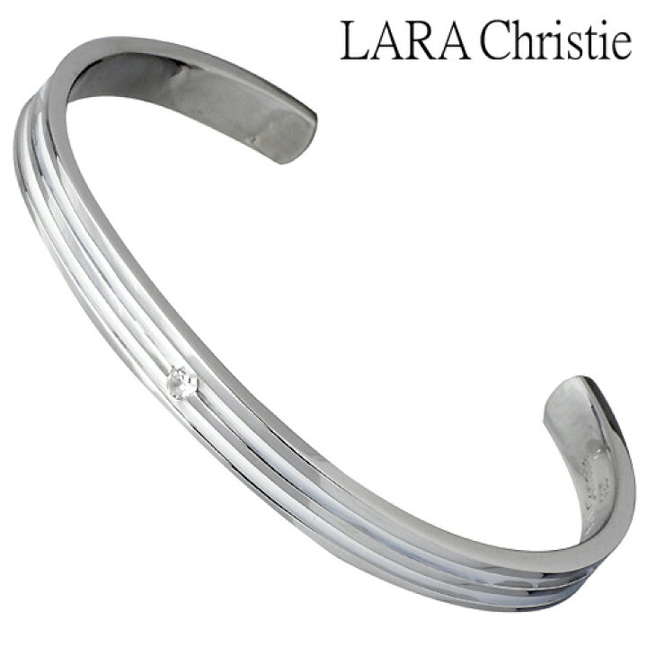 ララクリスティー LARA Christie オリンピア バングル アクセサリー WHITE Label ブレスレット アクセサリー シルバー925 スターリングシルバー LA-B3049-W シルバーアクセサリーBaby・Sies Private Label シルバーブレスレット