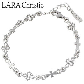 ララクリスティー LARA Christie テンプルクロス シルバー ブレスレット アクセサリー ホワイト WHITE Label シルバー925 スターリングシルバー LA-B6036-W