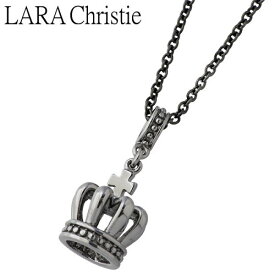 ララクリスティー LARA Christie ラコロナ シルバー ネックレス アクセサリー ブラック クラウン BLACK Label シルバー925 スターリングシルバー LA-P5721-B