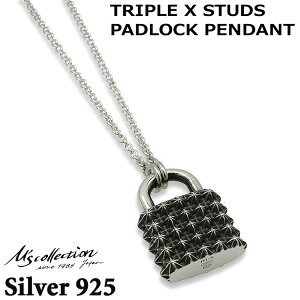 y|Cg5{IyVC[OXӍՁz GYRNV M's collection Vo[ lbNX TRIPLE X STUDS PADLOCK PENDANT XP-184
