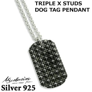 y|Cg5{IyVC[OXӍՁz GYRNV M's collection Vo[ lbNX TRIPLE X STUDS DOG TAG PENDANT XP-187