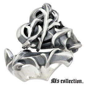 エムズ コレクション M's collection ブランブル ハート シルバー リング 指輪 アクセサリー メンズ 7～23号 XR-012