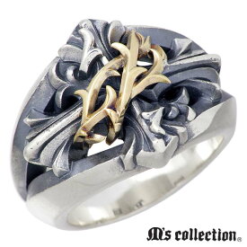 エムズ コレクション M's collection ブランブル クロス シルバー K10 リング 指輪 アクセサリー メンズ 13～27号 十字架 XR-015