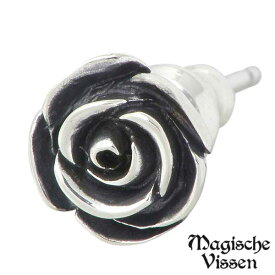 マジェスフィッセン Magische Vissen 薔薇 シルバー ピアス アクセサリー スタッド 1個売り 片耳用 シルバー925 スターリングシルバー OZX-049