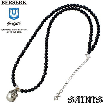 楽天市場 セインツxベルセルク Berserk Saints ベヘリット シルバー ネックレス アクセサリー 覇王 メンズ オニキス Bss P 01ox シルバーアクセサリーbaby Sies