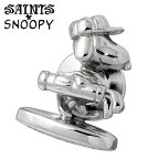 セインツ スヌーピー SAINTS x SNOOPY シルバーアクセ シルバー925 シルバーアクセサリー ゴルフ シルバー ピンバッチ ブローチ スターリングシルバー SNPY-H-04