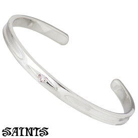 セインツ SAINTS シルバー バングル モルガナイト レディース ブレスレット シルバーアクセサリー アクセ ギフト プレゼント SSB-911MG