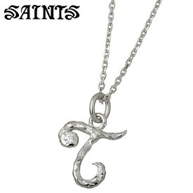 セインツ SAINTS イニシャル シルバー ネックレス アクセサリー T レディース キュービック シルバー925 スターリングシルバー SSP4-258SV-T