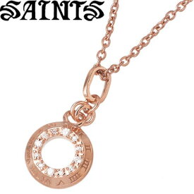 セインツ SAINTS スモール 時空 ジルコニア シルバー ネックレス アクセサリー ピンク シルバー925 スターリングシルバー SSP8-97-PG