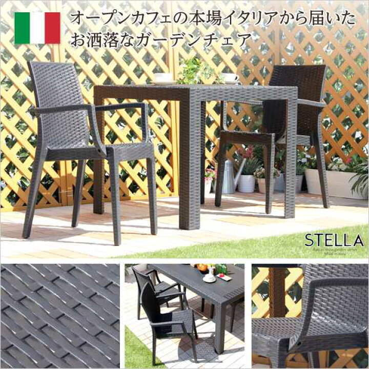 楽天市場】ガーデン肘付 チェア 2脚セット ステラ STELLA ガーデン 