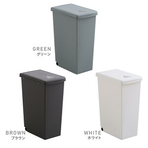 【ポイント5倍!30日限り!】 スライド オープン タイプ ゴミ箱45L ダストボックス ごみ箱 キッチン 生ごみ 蓋つき 両開き 折り畳みペダル 袋留め付き キャスター付き ロック機能付き 家具 引