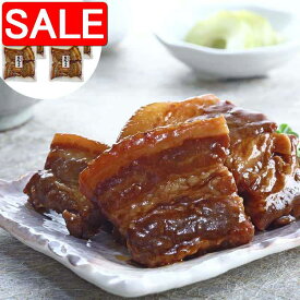 【10%OFF！8/18以降順次発送】 鹿児島県産黒豚 豚角煮 190g 固形量150g 個包装 x4 醤油ベースの甘辛いタレがしっかり染み込んだバラ肉は 柔らかて歯切れが良く 見た目よりもさっぱりとお召し上がりいただけます ご進物 ギフト
