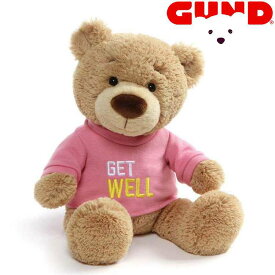 【ポイント2倍！マラソン終了まで】 GUND ガンド ぬいぐるみ ゲットウェル Tシャツ テディーベア テディベア くま くまの ベアー Teddy Bear ピンク 人気 ブランド ギフト 贈り物 プレゼントに 対象年齢 6才以上 6050396