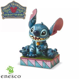 【スーパーSALE 10%OFF！】enesco(エネスコ)【Disney Traditions】スティッチ シッティングポーズ ディズニー フィギュア コレクション 人気 ブランド ギフト クリスマス 贈り物 プレゼントに最適 4016555