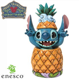 【スーパーSALE 10%OFF！】enesco(エネスコ)【Disney Traditions】スティッチ イン パイナップル ディズニー フィギュア コレクション 人気 ブランド ギフト クリスマス 贈り物 プレゼントに最適 6010088