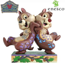 【ポイント2倍！マラソン期間中！】 チップとデール バックトゥバック ディズニー フィギュア 【Disney Traditions】 置物 インテリア enesco エネスコ コレクション 人気 ブランド ギフト 贈り物 プレゼントに 6011932