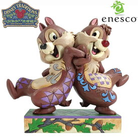 【スーパーSALE 10%OFF！】enesco(エネスコ)【Disney Traditions】チップとデール バックトゥバック ディズニー フィギュア コレクション 人気 ブランド ギフト クリスマス 贈り物 プレゼントに最適 6011932