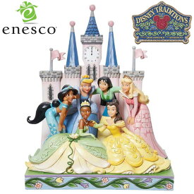 enesco(エネスコ)【Disney Traditions】 プリンセス ビューティフル アンド ブレイブ ティアナ ベル シンデレラ ムーラン ジャスミン オーロラ ディズニー フィギュア クリスマス 贈り物 プレゼントに最適 6013075