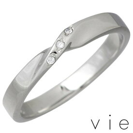 【ポイント2倍！マラソン期間中！】 ヴィー vie ステンレス キュービックリング 金属アレルギー対応 指輪 アクセサリー 7〜13号 アレルギーフリー vie-R1172