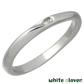 ホワイトクローバー white clover リング 指輪 アクセサリー 金属アレルギー対応 シェア ハート ステンレス 7～30号 ダイヤモンド 誕生石 刻印可能 アレルギーフリー 4SUR102L-RD