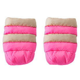 7AMENFANT（セブンエイエムアンファン）WARMMUFFS ベビーカー ハンドマフ HM212b Beige/ Neon Pink |ハンドマフ