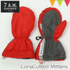7AMENFANTiZuGCGAt@j ~g Long Cuffed Mittens Red/Grayb~@LbY~g@xr[p~g@h @܁@Wbp[t