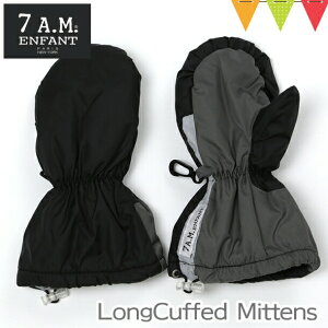7AMENFANTiZuGCGAt@j ~g Long Cuffed Mittens Black/Grayb~@LbY~g@xr[p~g@h @܁@Wbp[t