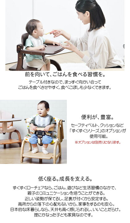 楽天市場】大和屋 すくすくローチェア2 すくすくローチェア テーブル 