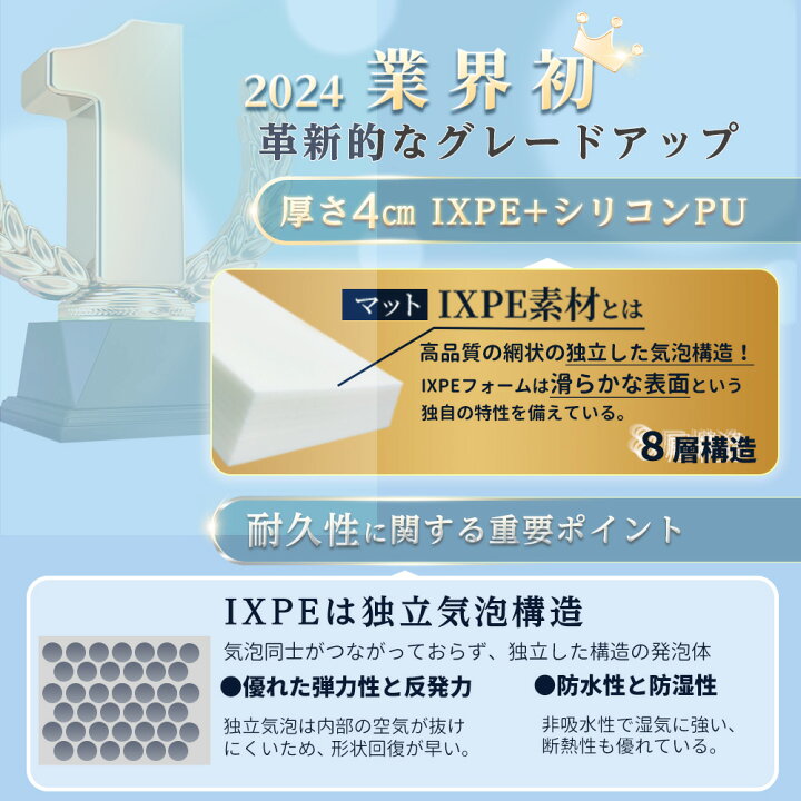 楽天市場】☆特別割引！14,800円→11,800円☆厚さ4cm！最高級素材IXPE 