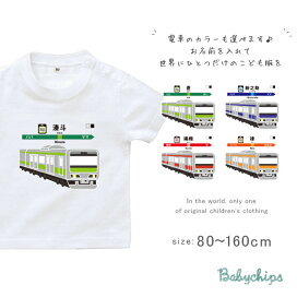楽天市場 イラストシリーズ別 乗り物シリーズ 走る電車 名入れこども服のベビーチップス