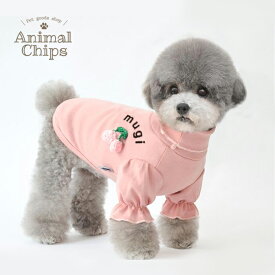 【メール便送料無料・数量限定値下げ】 名入れ ペット 服 犬 わんちゃん ［ さくらんぼ ］オリジナル お名前入り ワンちゃん おさんぽ お散歩 プレゼント ギフト 贈り物 ペット用品 かわいい おしゃれ 特別 防寒 冬 秋 薄手 あたたかい 暖かい 温かい 果物 ひな祭り NEW