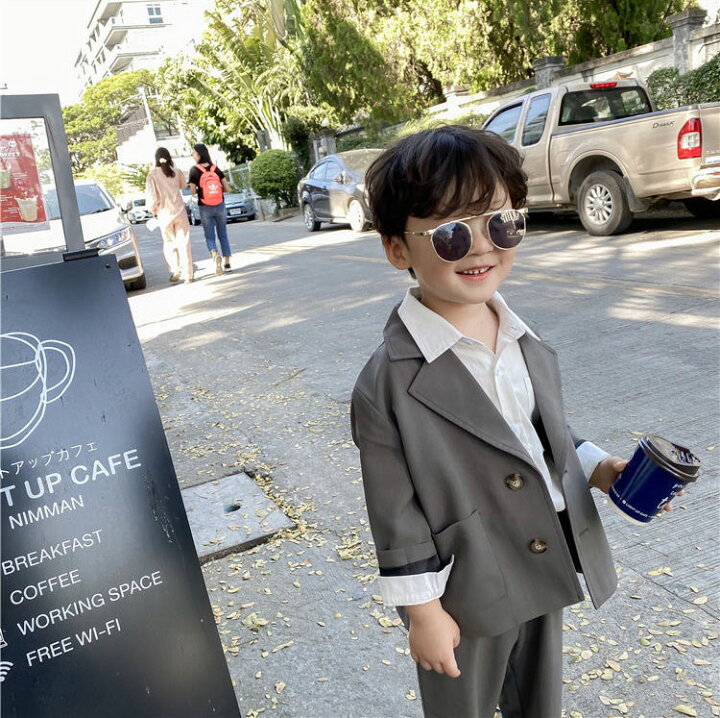 楽天市場】2点セット 入学式 スーツ 男の子 子供フォーマルスーツ 子供  