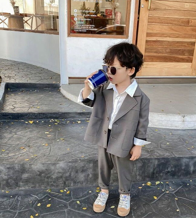 楽天市場】2点セット 入学式 スーツ 男の子 子供フォーマルスーツ 子供  