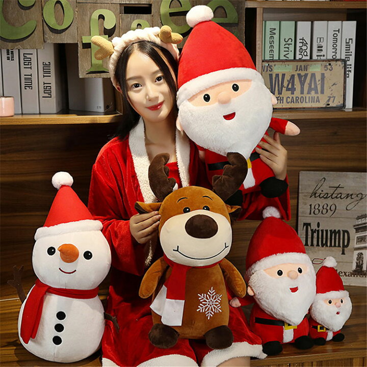 楽天市場】クリスマス プレゼント ぬいぐるみ サンタさん 