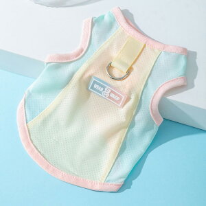 犬用 クールベスト 夏服 薄手 水で濡らす 冷感 冷却ベスト 熱中症対策 ひんやりベスト 犬用 Dカン付き 暑さ対策 犬服 春 夏 小型犬 中型犬 お出かけ お散歩 メッシュ生地 通気性いい XS S M L XL