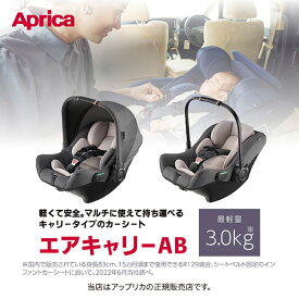 アップリカ（Aprica）エアキャリーAB（AirCarryAB）グレー2194224・ベビーシート・ベルト固定／UN規則（UN-R129/03）適合