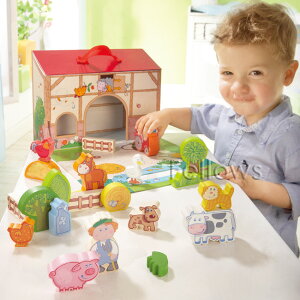【即納】安心のドイツ製★HABA(ハバ社)木のおもちゃ初めてのごっこ遊びに!【農場のプレイセット・大】【楽ギフ_包装】【出産祝い】女の子【出産祝い】男の子【お誕生日】1歳:女【お誕生日】1歳:男【お誕生日】2歳:女