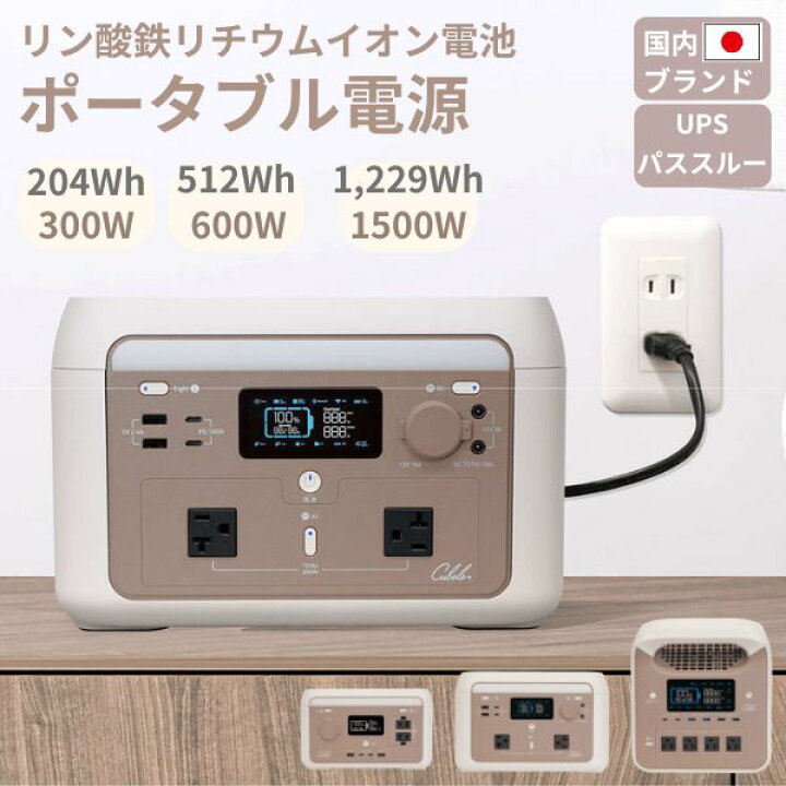 楽天市場】リン酸鉄 ポータブル電源 リチウムイオン電池 300W 600W 