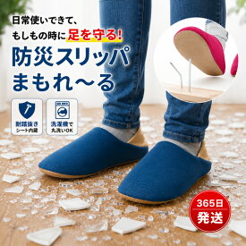 【20%OFFクーポン】防災スリッパ 防災グッズ ルームシューズ 耐踏抜き 洗える バブーシュ 室内履き 男女兼用 避難スリッパ 地震対策 ガラス飛散対策 防災用品 非常用 まもれ〜る Mサイズ Lサイズ