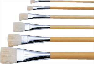 平筆(ポスター用・白毛)0号 小学校 中学校 高校 図工 美術 絵画 レタリング 画材 スケッチ 学校 教材 アーテック 作品 おすすめ 人気