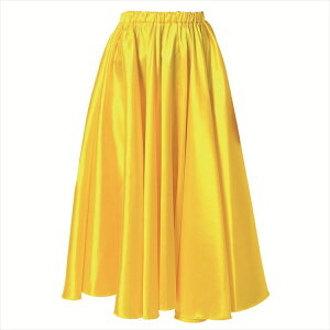 ソフトサテンロングスカート 黄 L アーテック ArTec 衣装 ベース スカート ロング 衣装 仮装 コスチューム 高校生 大人 女の子 文化祭 演劇 舞台 発表会 学芸会