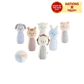 エドインター Ed.Inter Marshmallow Bowling-マシュマロ ボウリング- オモチャ 布のおもちゃ 布製玩具 ボーリング ラトル 1歳 2歳 3歳