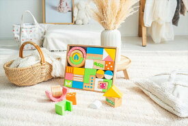 SOUNDブロックス Large 通常カラー 積み木 知育玩具 幼児 誕生日 天然 ゴムの木 カラフル 音が鳴る オリジナル 色々な形 かわいい 出産祝い ベビー 安全 おもちゃ