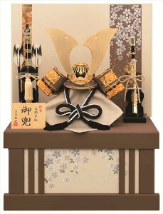 五月人形 10号 紫段兜 収納飾り 兜飾り 兜 かぶと 端午の節句 初節句 こどもの日 モダン おしゃれ かっこいい 男の子 お飾り コンパクト 省スペース インテリア